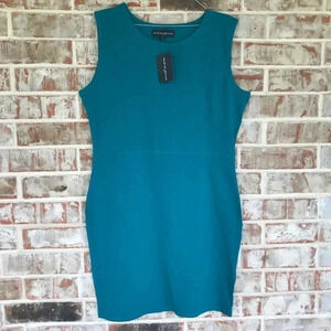 Ariana James Teal Sleeveless Body Con Dress